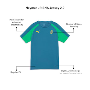Neymar JR "BNA" Youth Football Jersey, Blue Horizon-Pelé Yellow, extralarge-IND